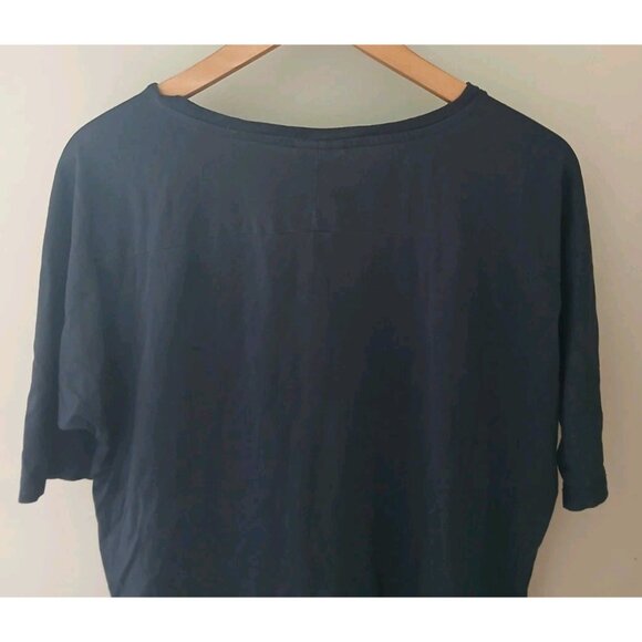 Dries Van Noten 100% Cotton T Shirt Size Small Blue Minimalist Quiet Luxury - Picture 8 of 9